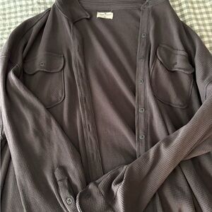 Simply Southern Gray Button-Up Shirt